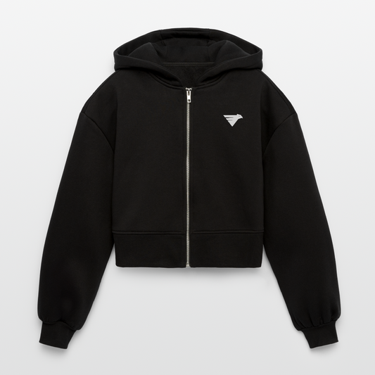 AIR JACKET Shadow Hawk Cropped Hoodie - noir