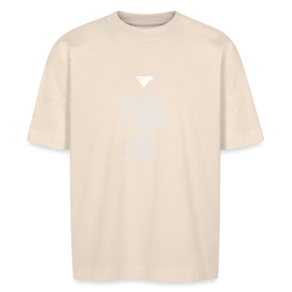 BLACK WINGED BOLD TEE T-SHIRT OVERSIZE - blanc cassé