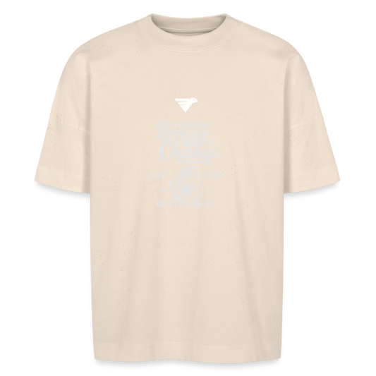 BLACK WINGED BOLD TEE T-SHIRT OVERSIZE - blanc cassé