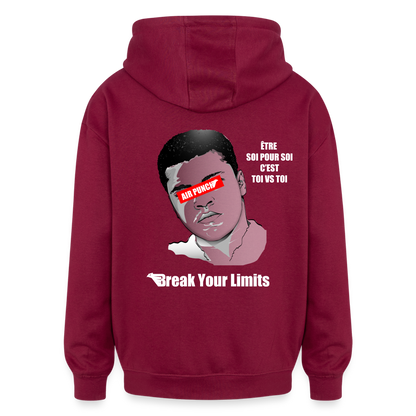 SWEAT OVERSIZE ALIPUNCH - bordeaux