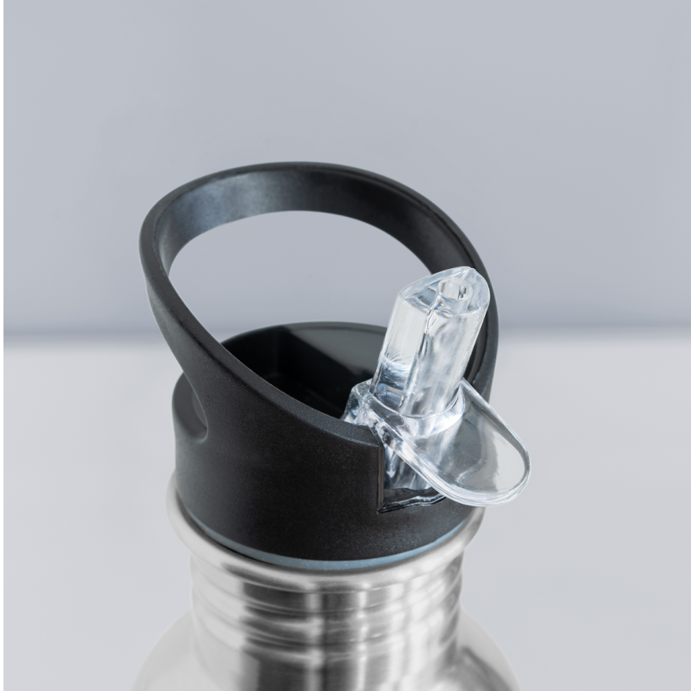 Gourde No Limits Black - argent clair